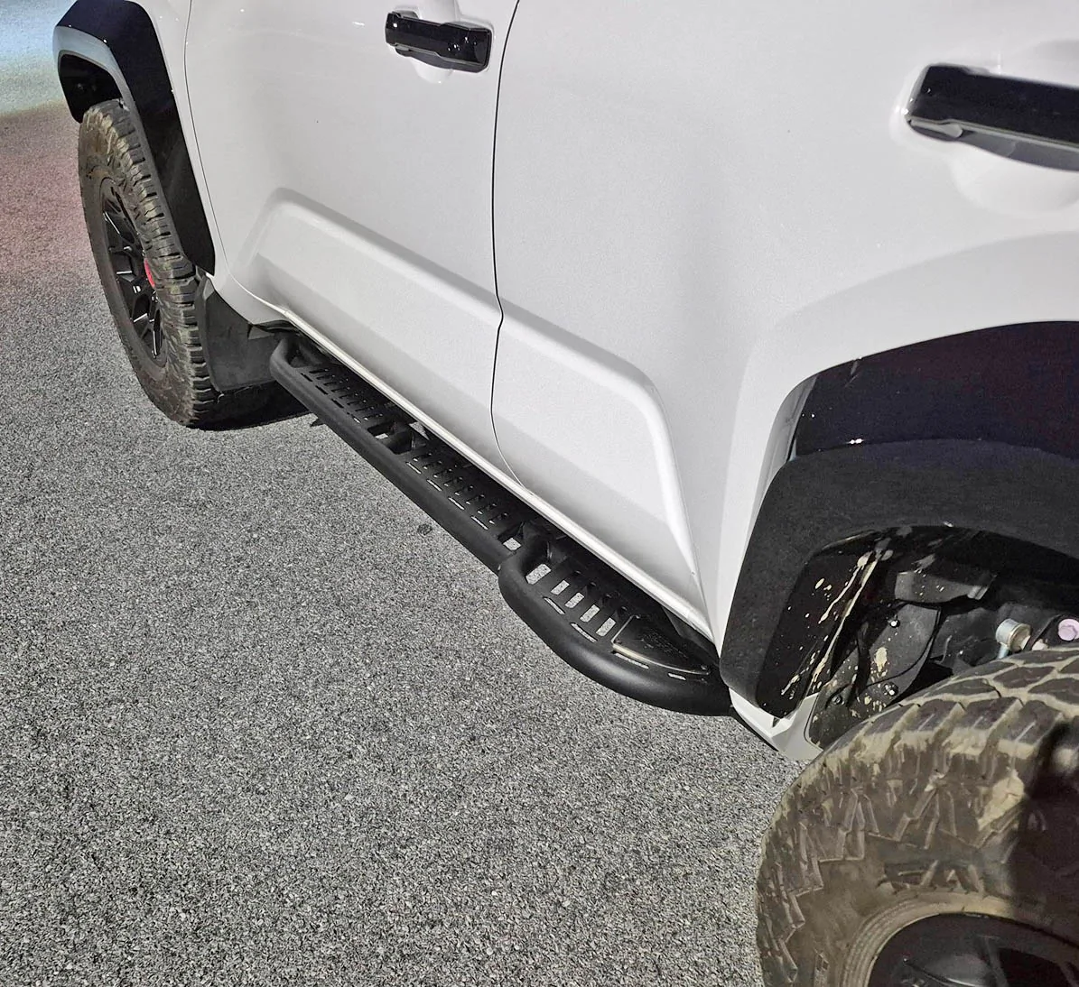 2025 4runner 6th gen Wescott Designs 20 Degree Rock Sliders with KickOut installed photos & impressions Wescott Designs 20 Degree Rock Sliders with KickOut 2025 4runner 6th gen - 20250811_204054