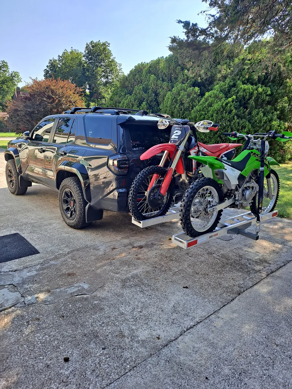 2025 4runner 6th gen Dual motorcycle carrier (hitch mounted) experience inbound5233168996938241341