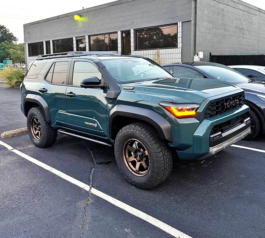 2025 4runner 6th gen Aftermarket Wheels, Bigger Tires, Lift Kits (Compilation) for 2025+ 4Runner 6th Gen -- Add Yours! Everest TrailHunter 4Runner - Bronze Volk TE37SB + 285:70:18 Falken Wildpeaks. Stock suspensi