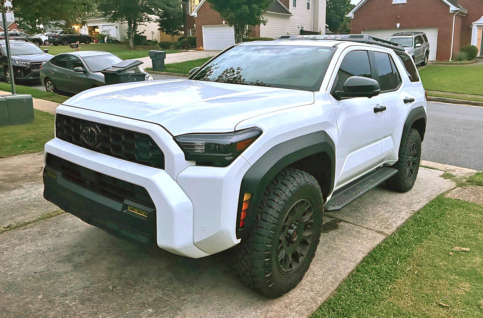 2025 4runner 6th gen Debadged / badgeless TRD ORP Ice Cap (w/ Heritage colors gradient fender vent decals) debadged badgeless 2025 4runner trd off-road 6th gen ice ca