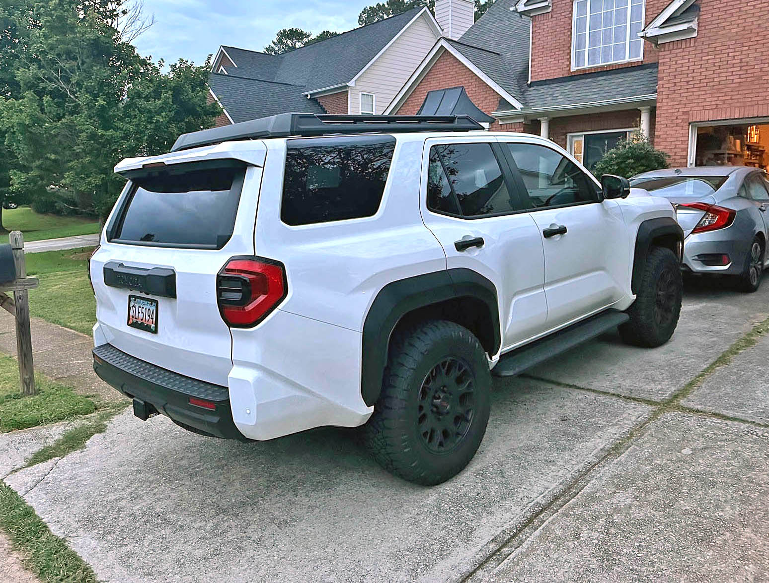 2025 4runner 6th gen Debadged / badgeless TRD ORP Ice Cap (w/ Heritage colors gradient fender vent decals) debadged badgeless ice cap 2025 4runner trd off-road 6th gen ice ca