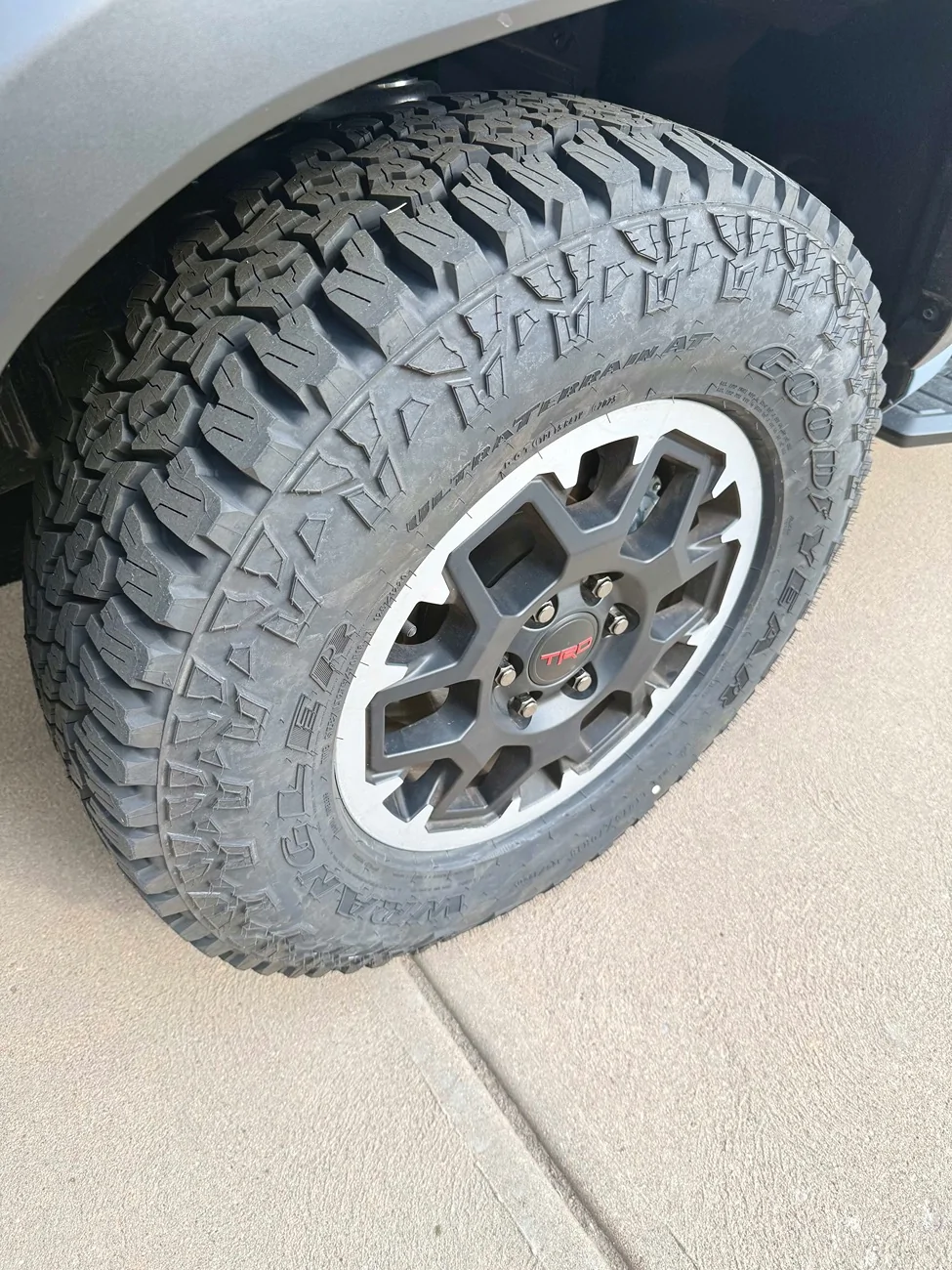 2025 4runner 6th gen Tire upgrade 275/70R18 Goodyear Ultraterrains - impressions & review IMG_5094