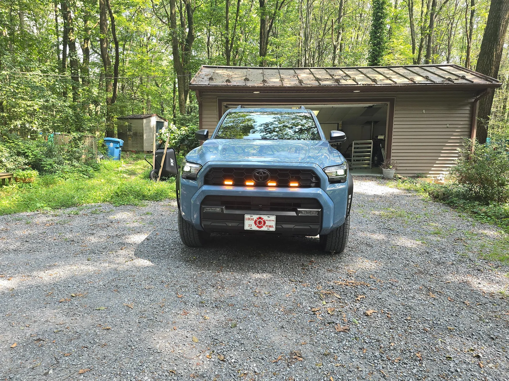 2025 4runner 6th gen Installed Raptor Lights on 4Runner TRD Sport Premium grille 1000045174