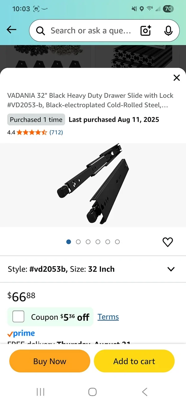 2025 4runner 6th gen Final product of my DIY custom rear cargo storage / pullout drawer system Screenshot_20250818_100350_Amazon Shopping