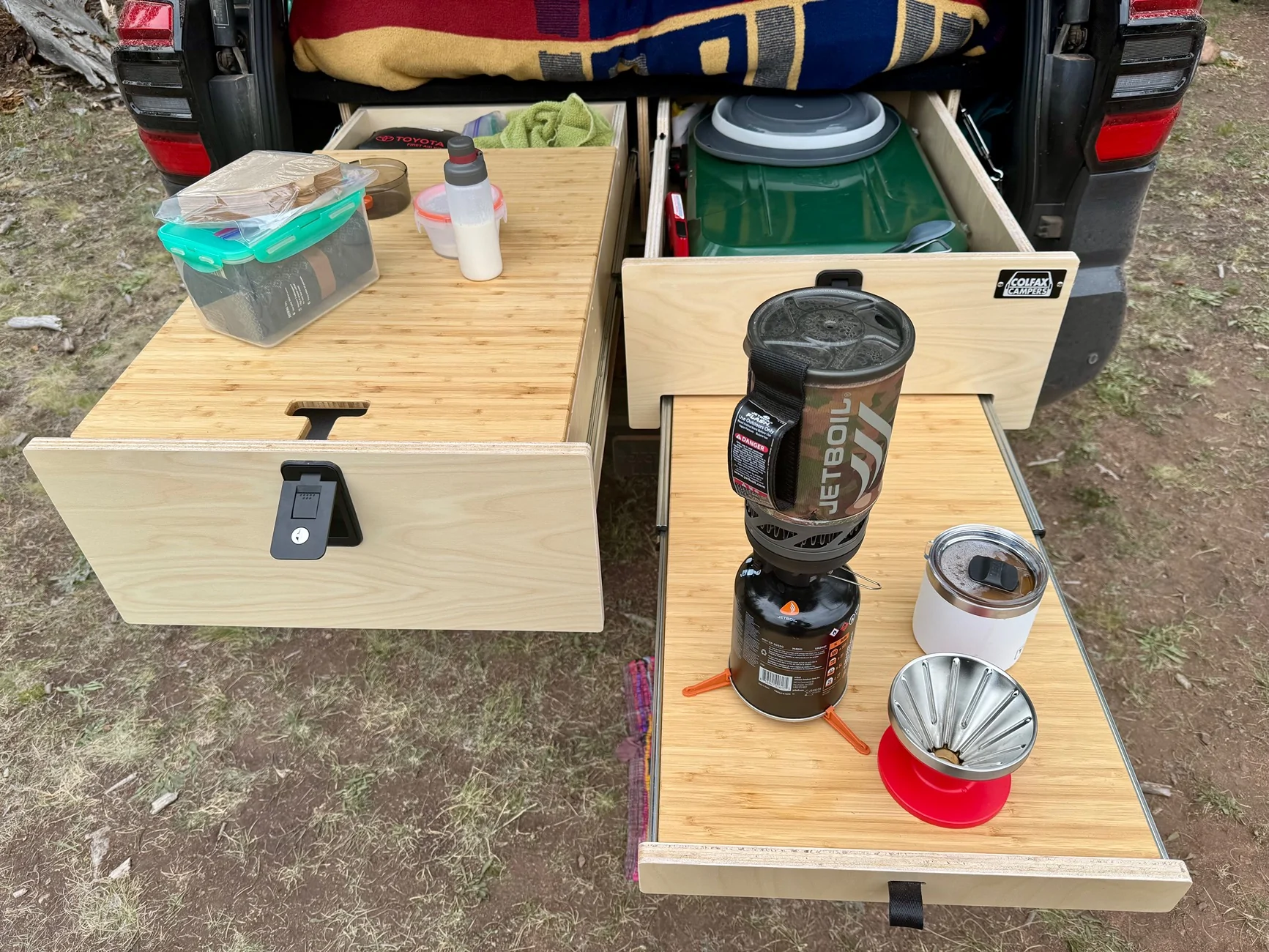 2025 4runner 6th gen Colfax Campers Platform Kit (kitchen, drawers, bed sleeping platform) installed in TRD ORP non-hybrid IMG_2030