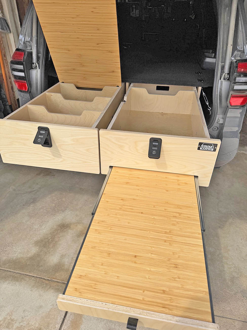 2025 4runner 6th gen Colfax Campers Platform Kit (kitchen, drawers, bed sleeping platform) installed in TRD ORP non-hybrid IMG_2009