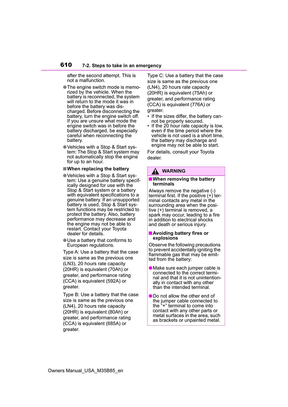 2025 4runner 6th gen Battery Replacement & Jump Start (How-to Instructions) Battery Jump Start & Replacement (How-to Instructions) 1