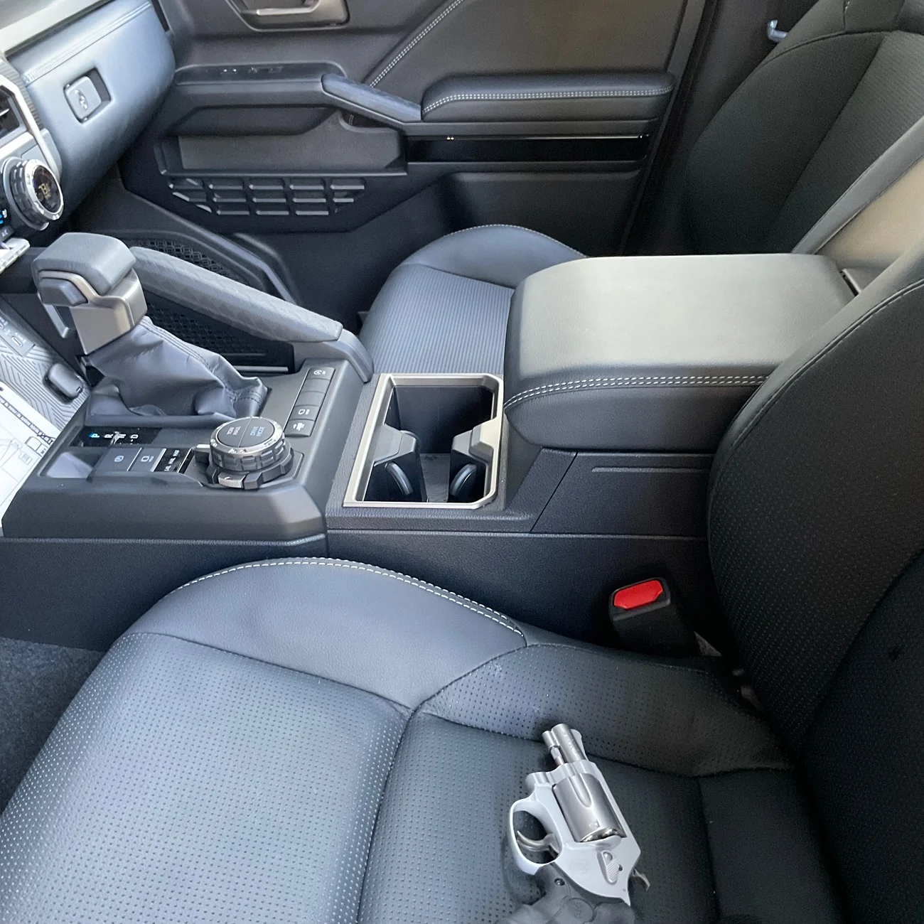 2025 4runner 6th gen Installed OEM Toyota locking console steel safe (myself) 1755565378298-ht