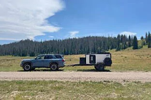 2025 4runner 6th gen Hybrid 4Runner towing & MPG report- 2000 lbs squaredrop trailer 250805_141420 (1)