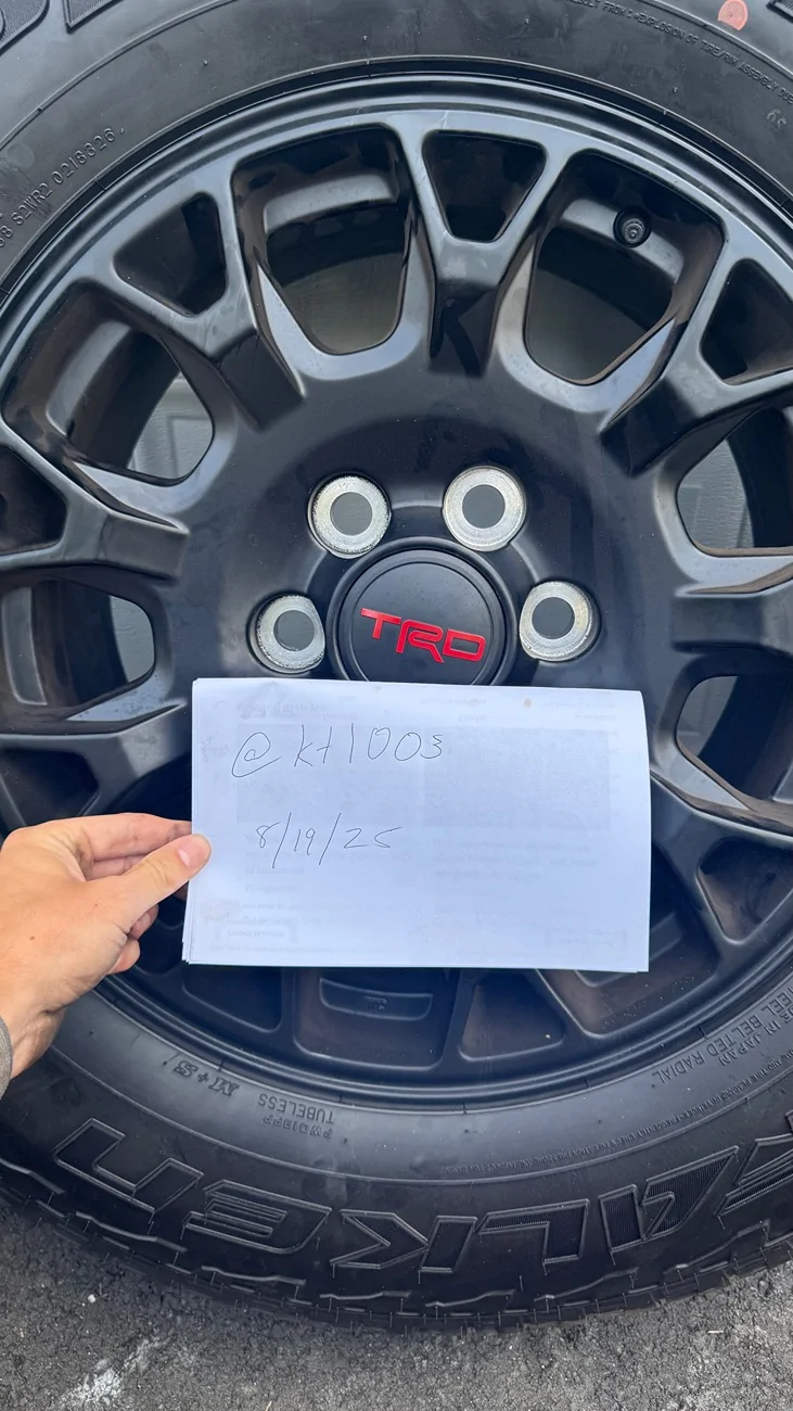 2025 4runner 6th gen WTS: Falken Wildpeak AT3wA with TRD Black Wheels IMG_2502