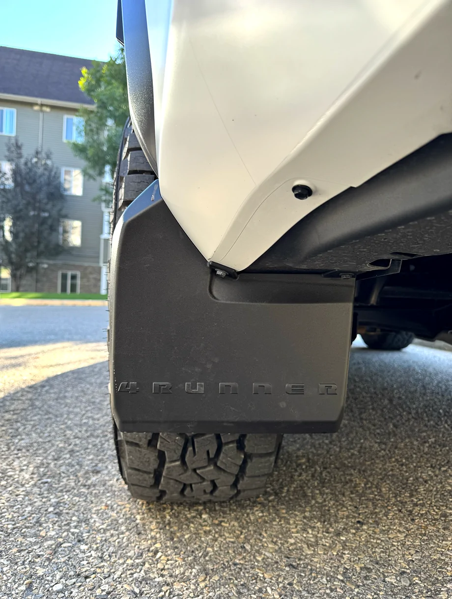 2025 4runner 6th gen Trailhunter / TRD Pro mudflaps upgrade installed on TRD Off-Road ORP (part numbers & photos) Trailhunter TRD Pro mudflaps installed on 2025 4runner 6th gen5