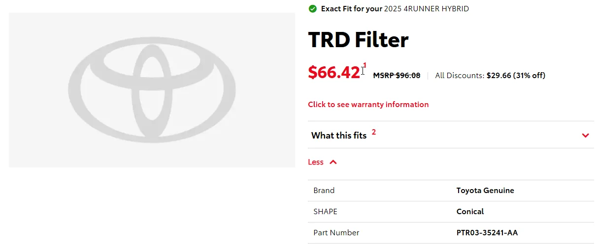 2025 4runner 6th gen Cabin Air Filter Replacement - Part Number & DIY Instructions [Updated with correct parts confirmed by dealer] 1755797493015-2r