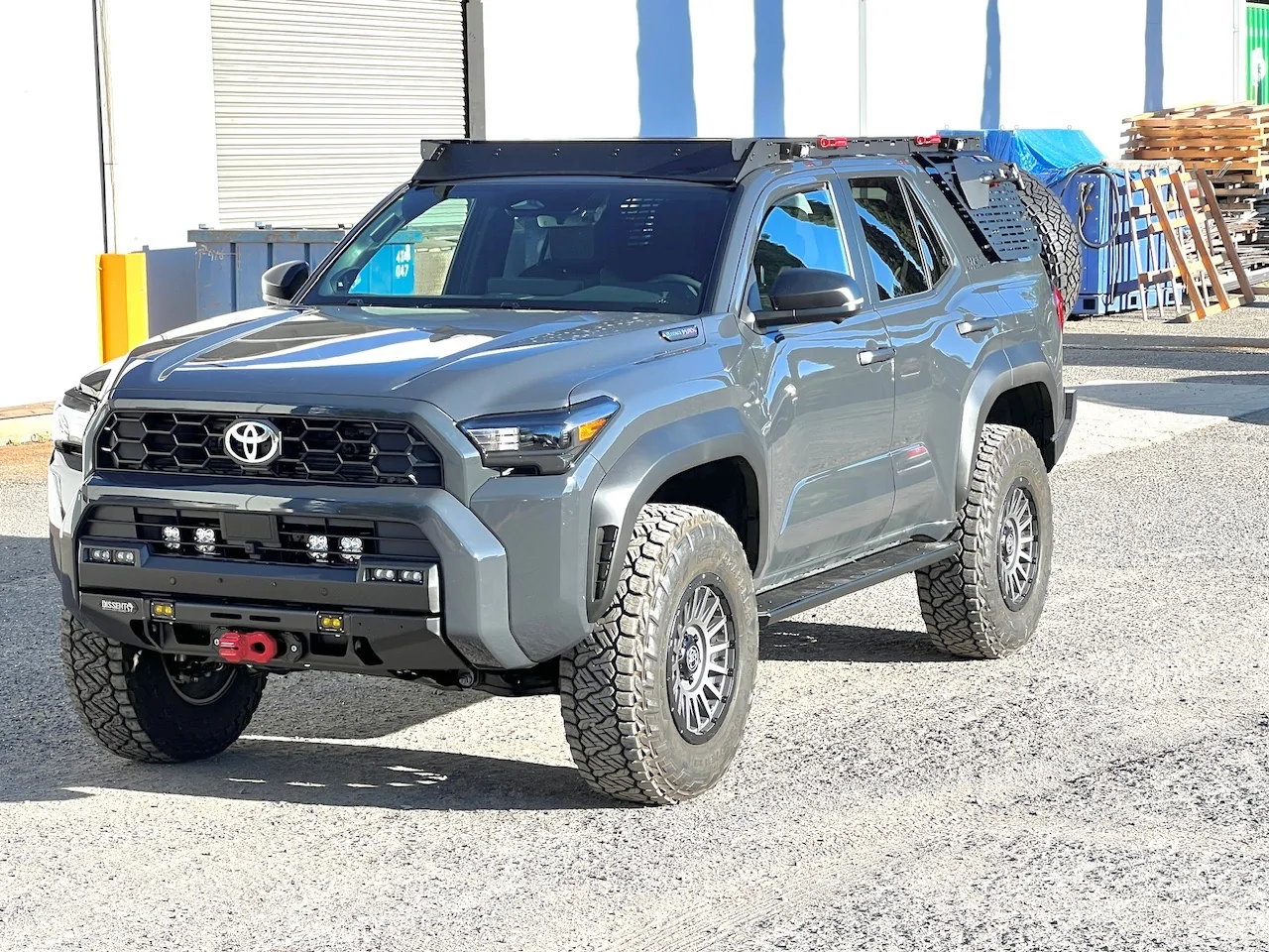 2025 4runner 6th gen Full width rear bumper w/ swing-out tire carrier by Dissent Off-Road (for 6th gen 4Runner) Dissent Offroad Full width rear bumper w: swing-out tire carrier 2