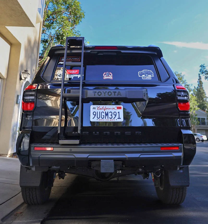 2025 4runner 6th gen Rear Hatch Ladder by Front Runner Outfitters - installed notes & photos 6N4A5915
