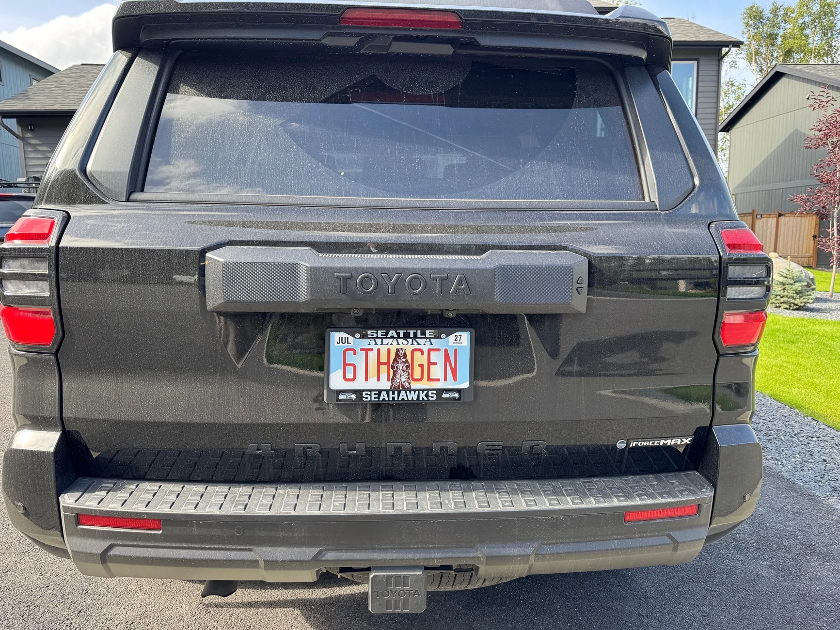 2025 4runner 6th gen Custom vanity license plate on my dirty girl. What's yours? IMG_7265
