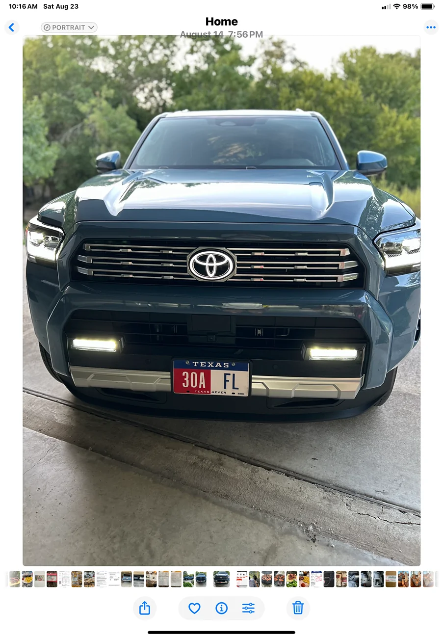 2025 4runner 6th gen Custom vanity license plate on my dirty girl. What's yours? 1755962228065-74