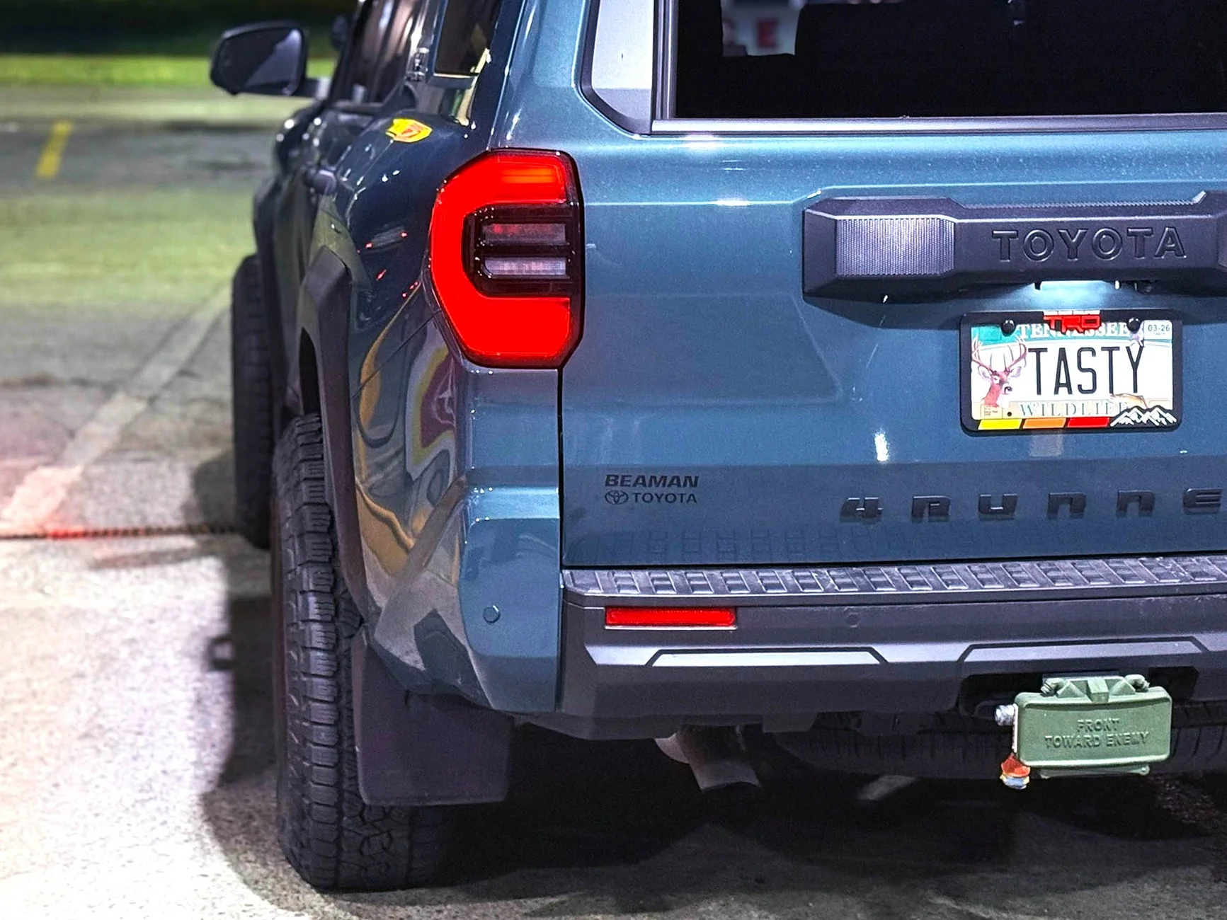 2025 4runner 6th gen Trailhunter on 1.25" wheel spacers 2025 4runner 6th gen Trailhunter with 1.25%22 wheel spacers 1