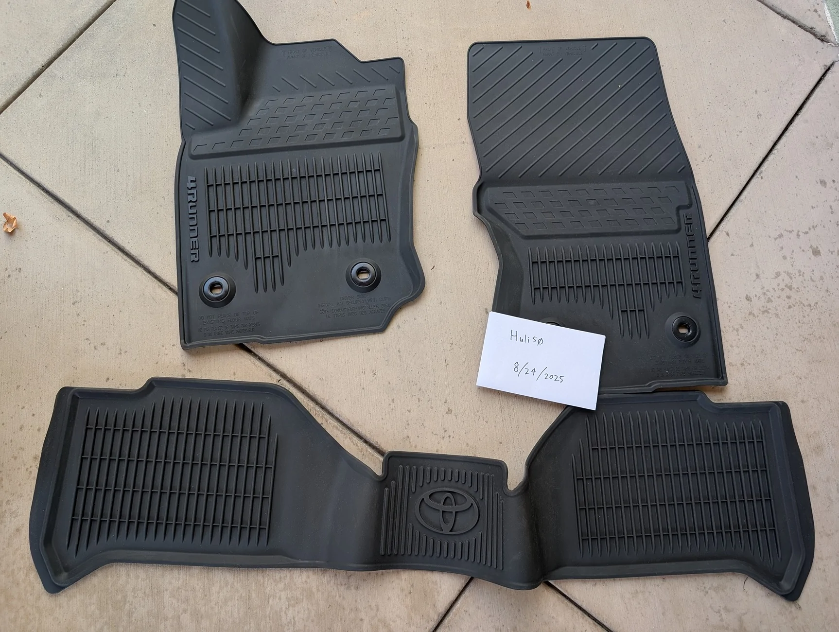 2025 4runner 6th gen Los Angeles area-All weather floor mats 1000002083