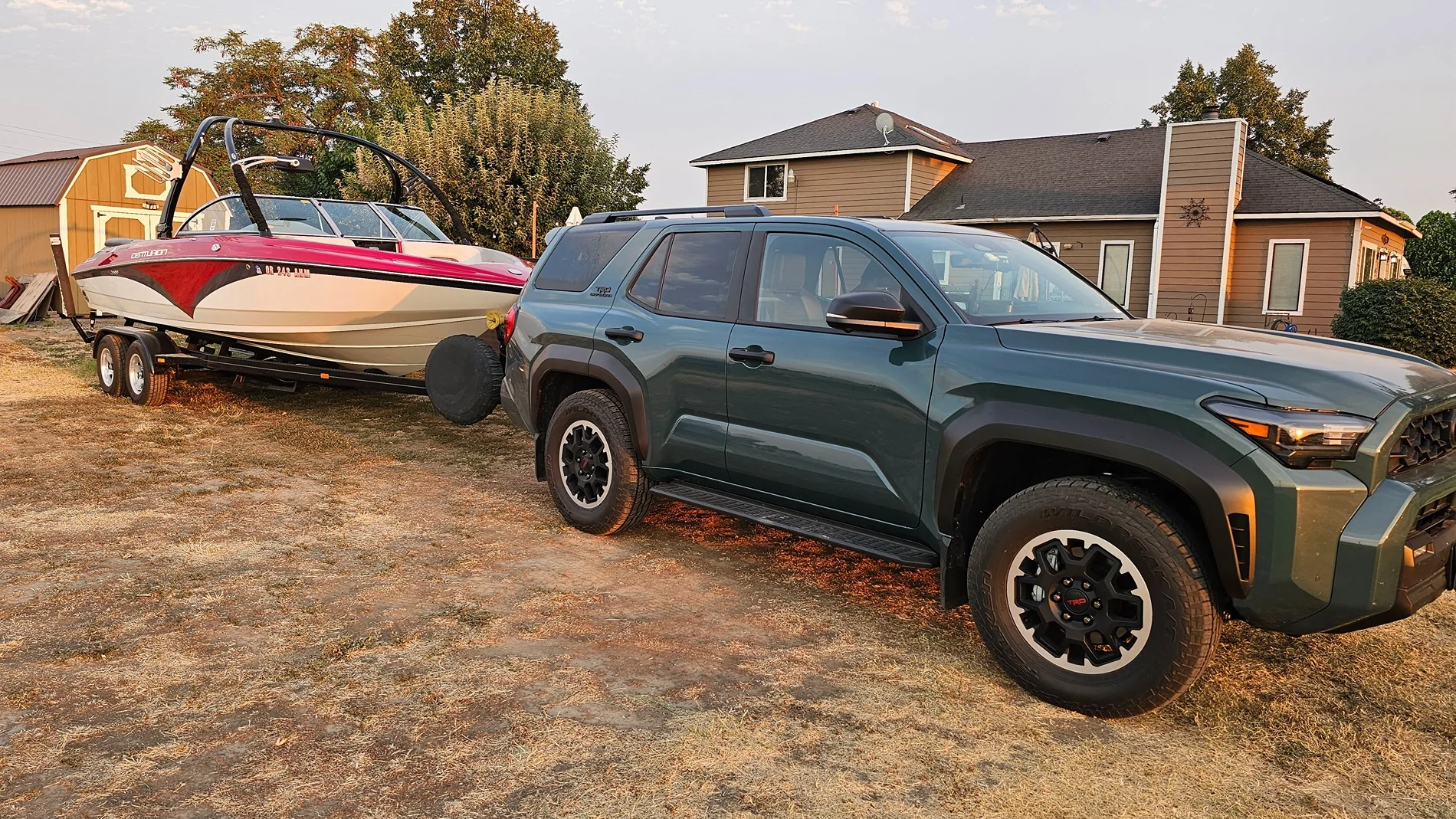 2025 4runner 6th gen Gen6 4Runner towing capacity is awesome! Towed 5700lb boat in 95°+ for 40 miles today inbound227474056976826080