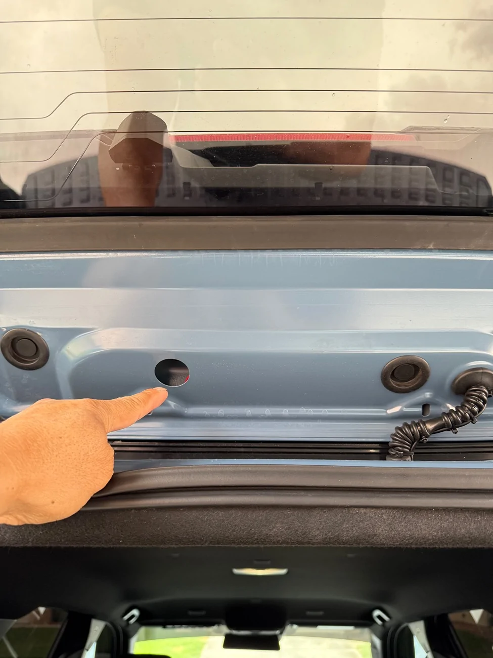 2025 4runner 6th gen Wolfbox Rear View Mirror Dash Cam / Rear Camera (G840S) - Install IMG_3612