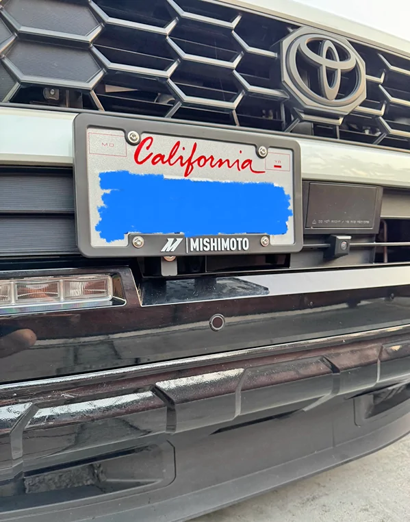2025 4runner 6th gen No-drill relocation kit for front license plate holder (my solution) IMG_0110