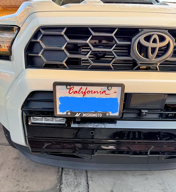 2025 4runner 6th gen No-drill relocation kit for front license plate holder (my solution) IMG_0108