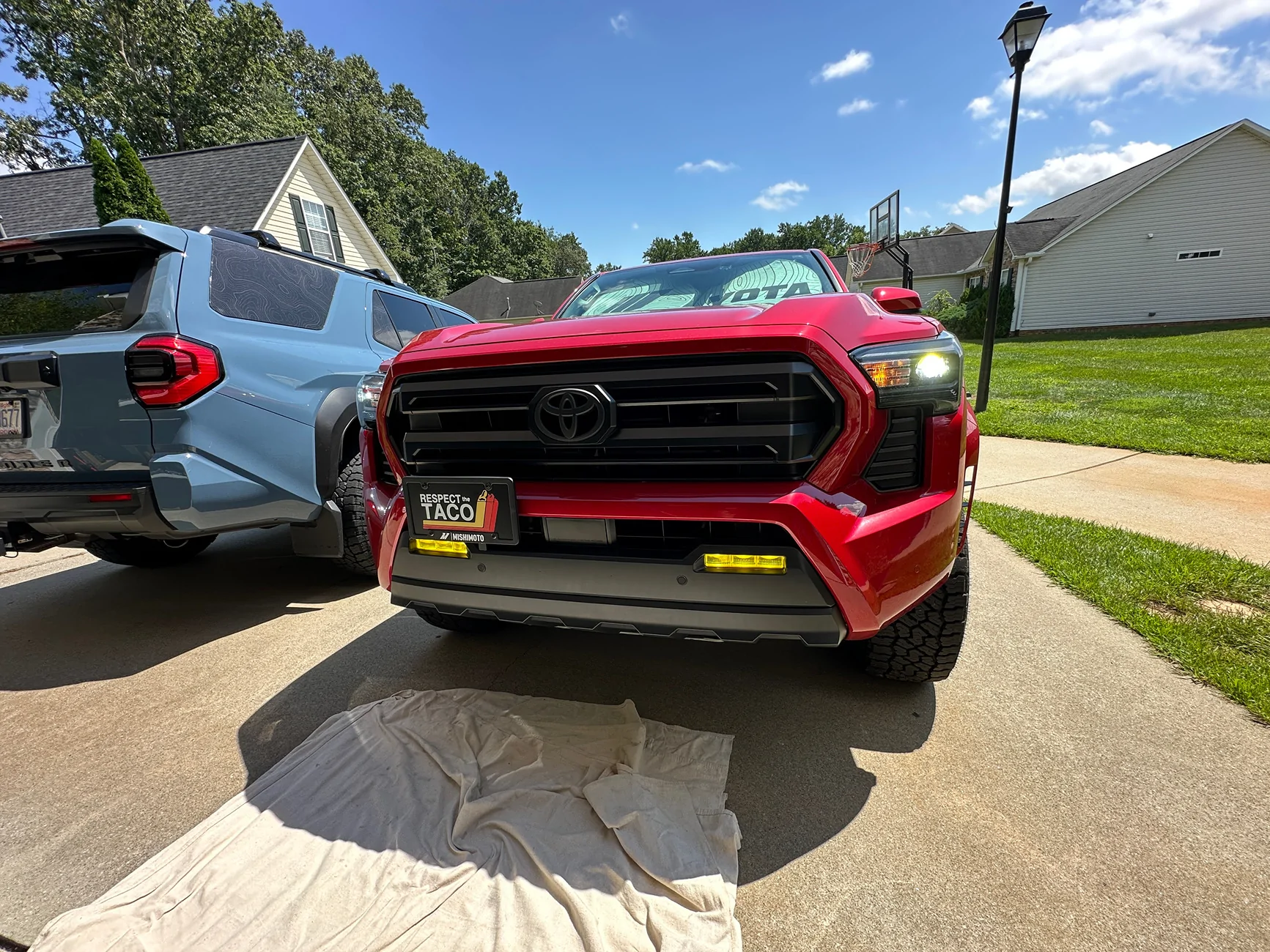2025 4runner 6th gen No-drill relocation kit for front license plate holder (my solution) IMG_2593