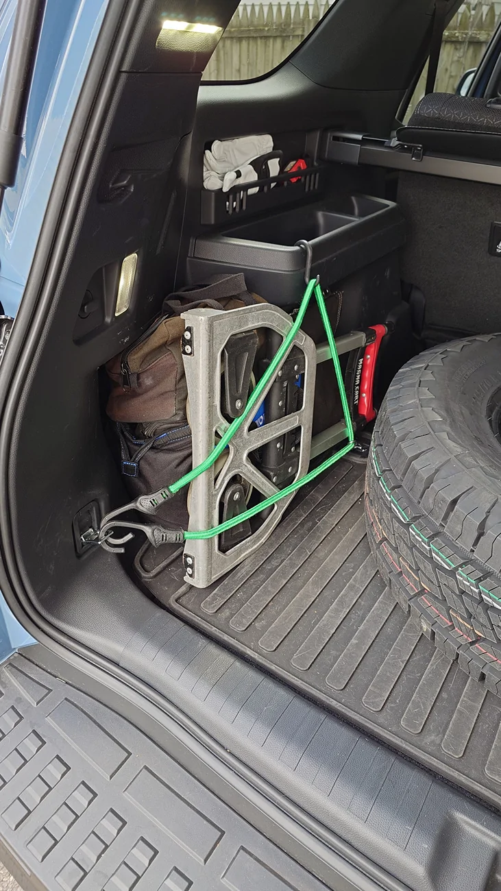 2025 4runner 6th gen Ideas for stowing a trailer hitch 20250829_124039234