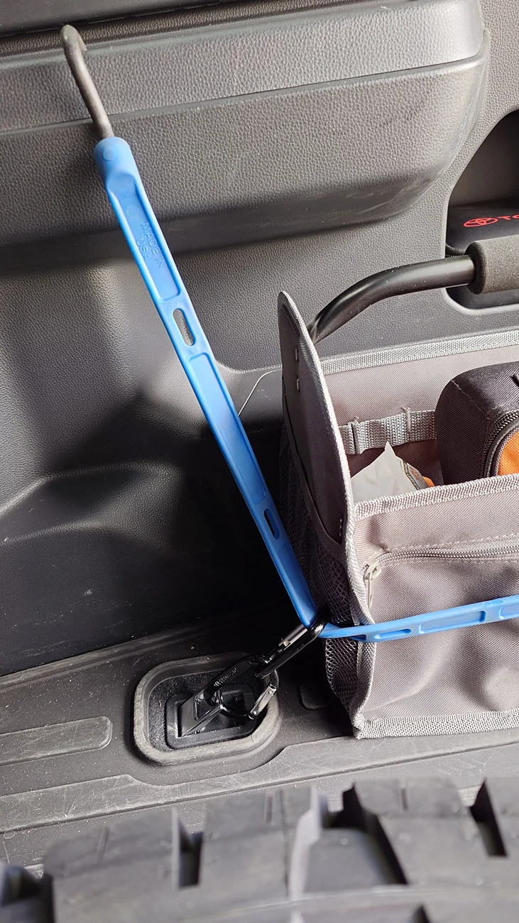 2025 4runner 6th gen Ideas for stowing a trailer hitch 20250829_124643503