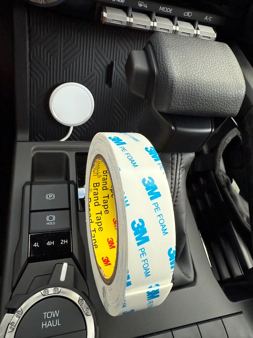 2025 4runner 6th gen Easy SR5 MagSafe charger install in center console - DIY IMG_0759