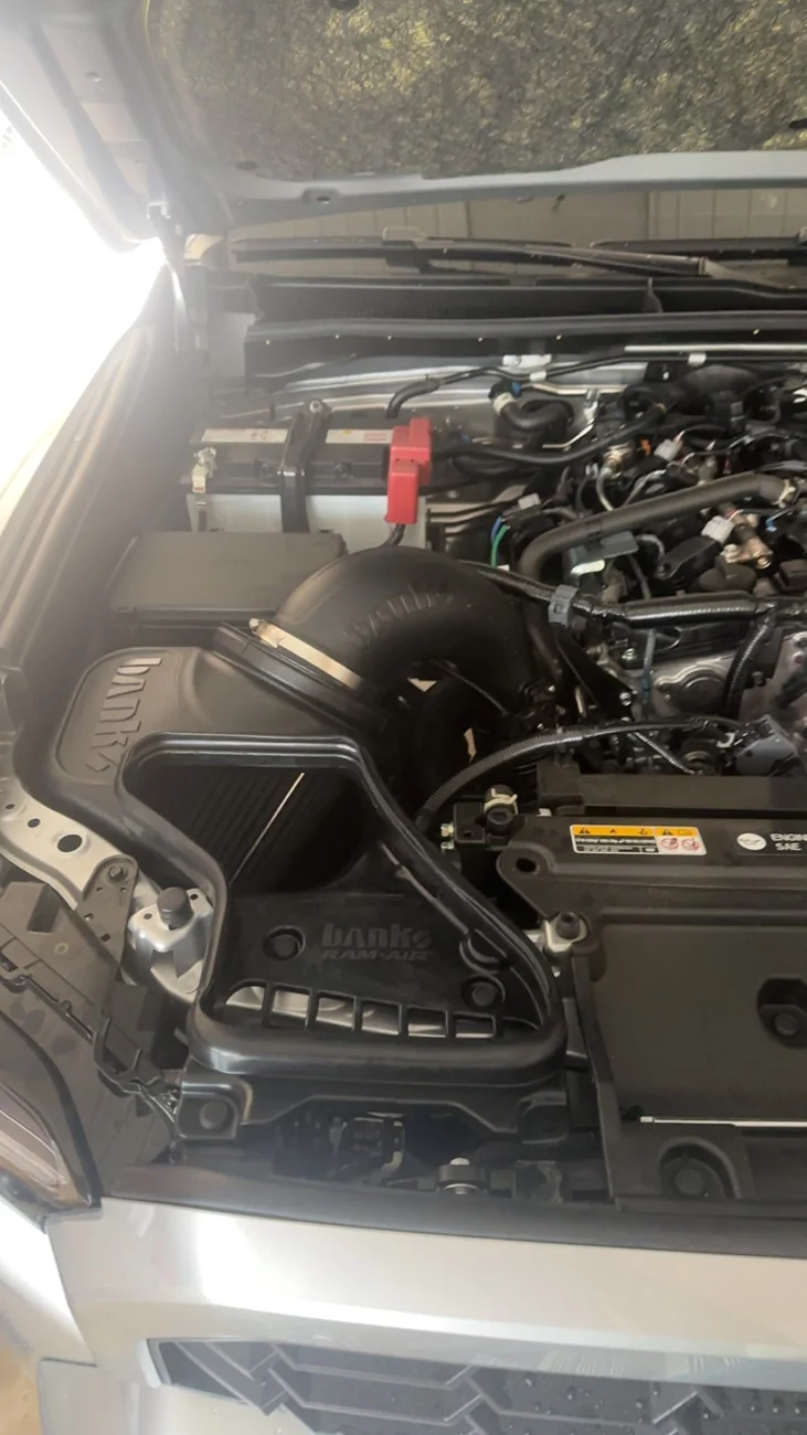 2025 4runner 6th gen Banks Tuning Ram Air Intake installed on non-hybrid gas 2025 4Runner TRD Sport Premium IMG_1156