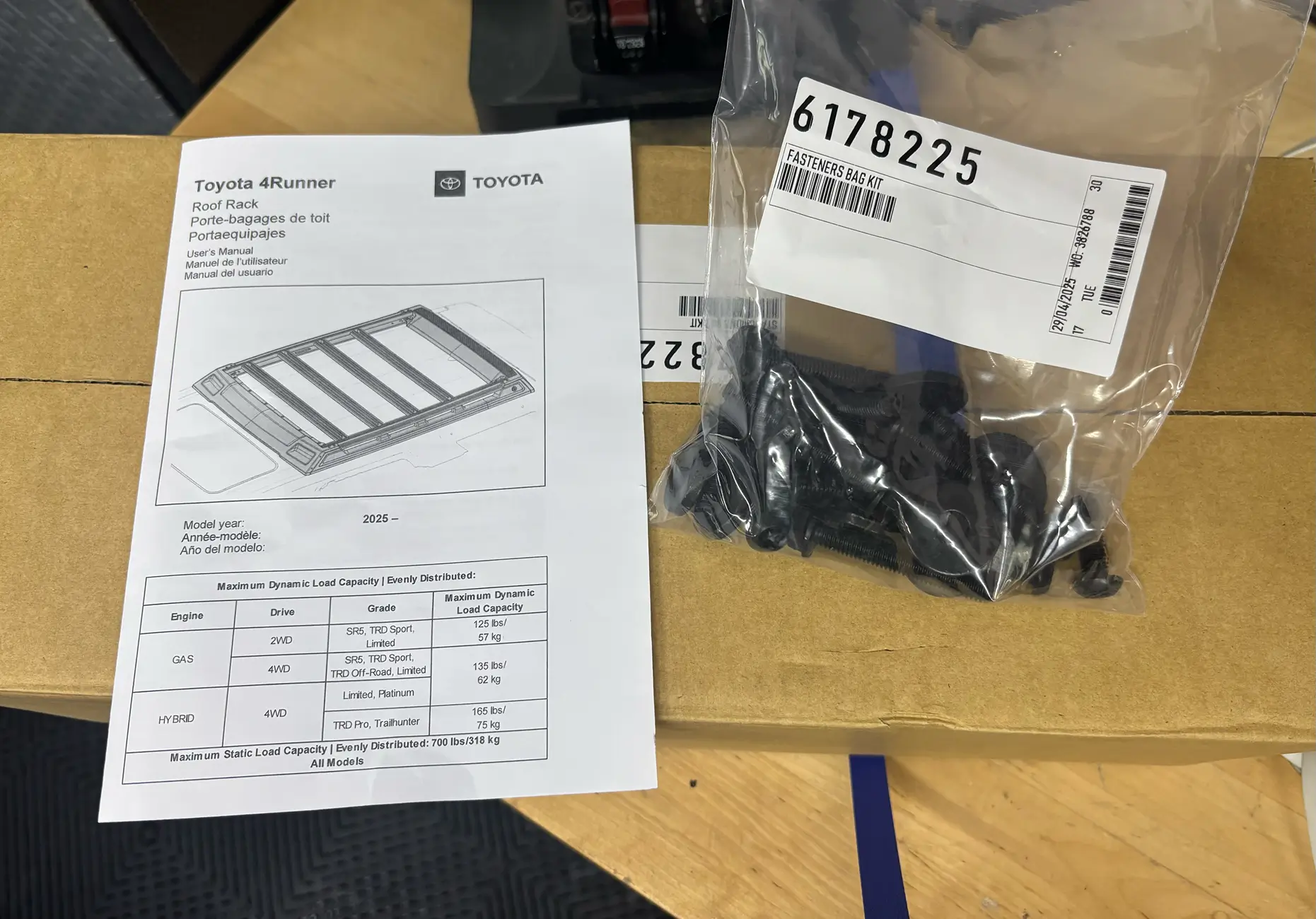 2025 4runner 6th gen ARB / Trailhunter Roof Rack Install -- Part number PT989-89251 tempImage0Bl9WT