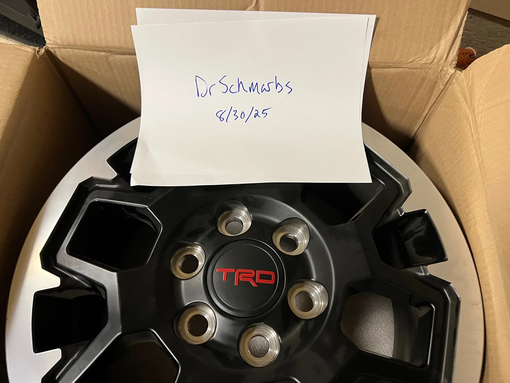 2025 4runner 6th gen WTS TRD ORP 18” Wheels (No Tires) IMG_4845