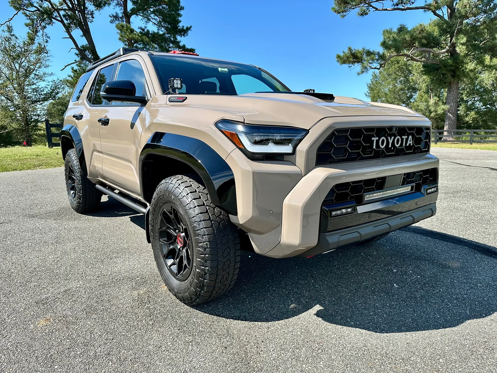 2025 4runner 6th gen My Mudbath TRD Pro build - XPEL PPF, ceramic coating, ARB roof rack, ARB traction boards, red recovery hooks, Rigid ditch lights, etc. IMG_1001