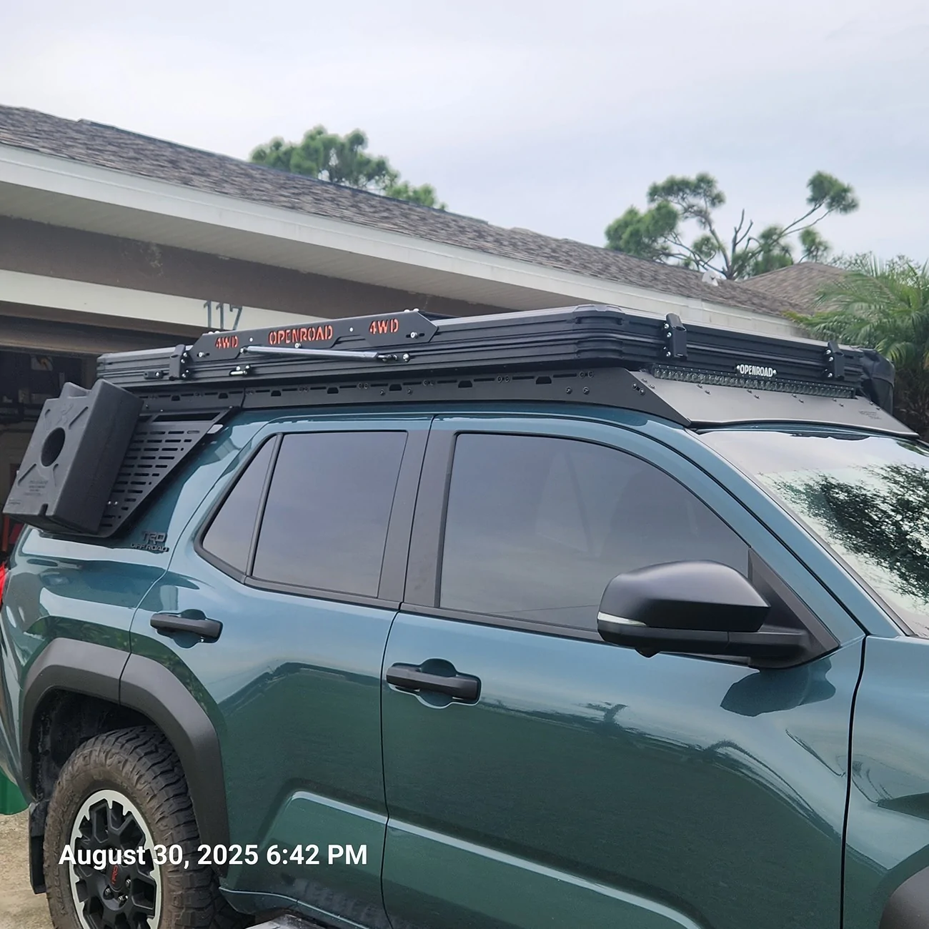 2025 4runner 6th gen OPENROAD Aluminum Hard Shell LT Roof Top Tent RTT installed inbound5971121176864121219
