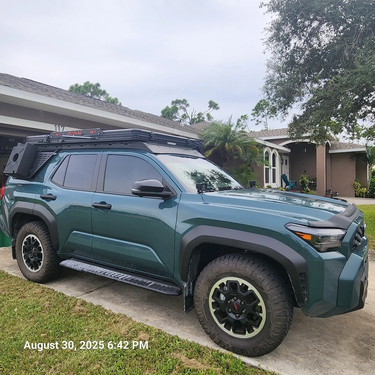 2025 4runner 6th gen OPENROAD Aluminum Hard Shell LT Roof Top Tent RTT installed inbound7636164616823934294