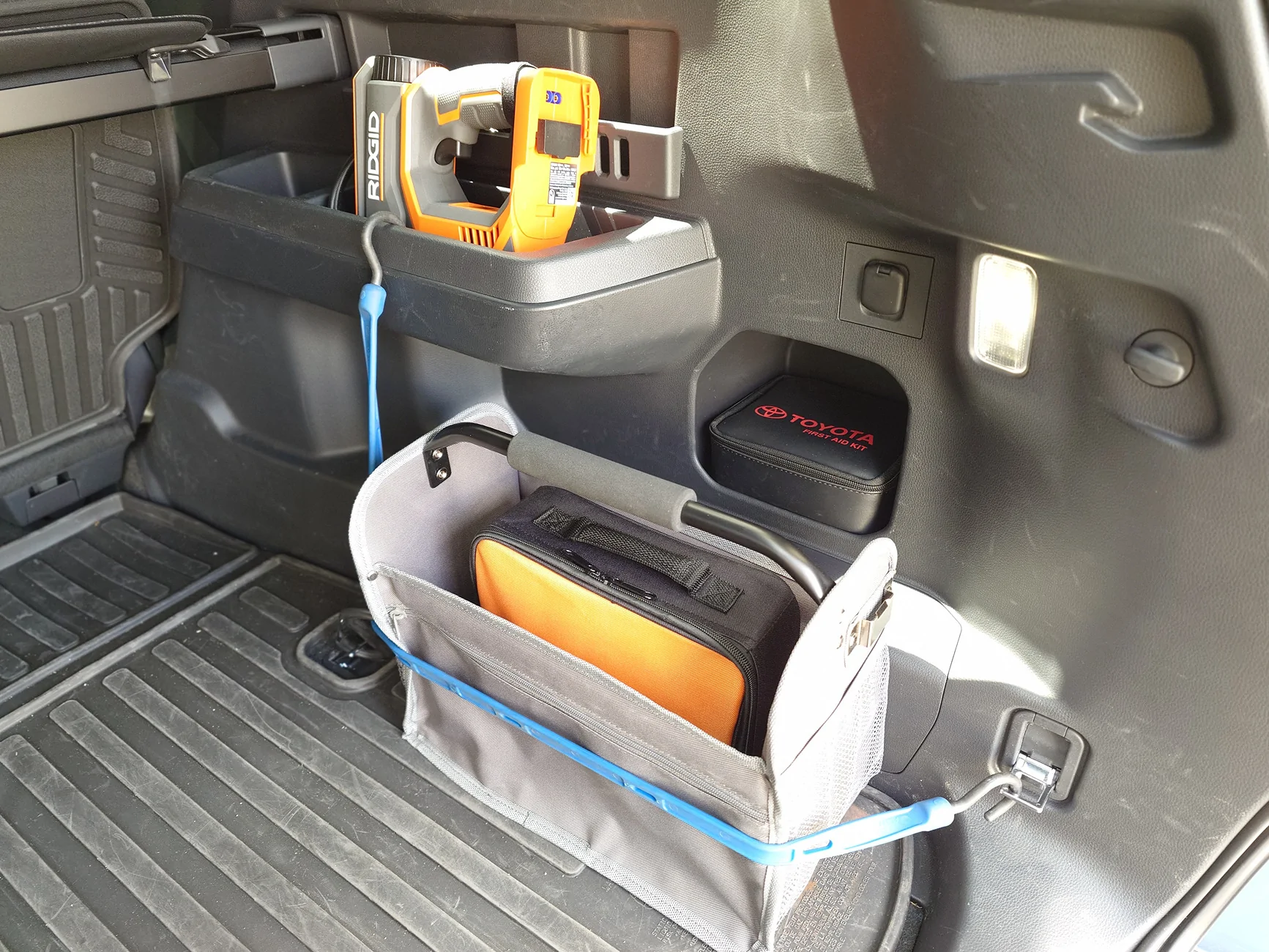 2025 4runner 6th gen Truck girl’s first 4runner! Subwoofer on different cargo area sides in different trims? 20250831_133859564