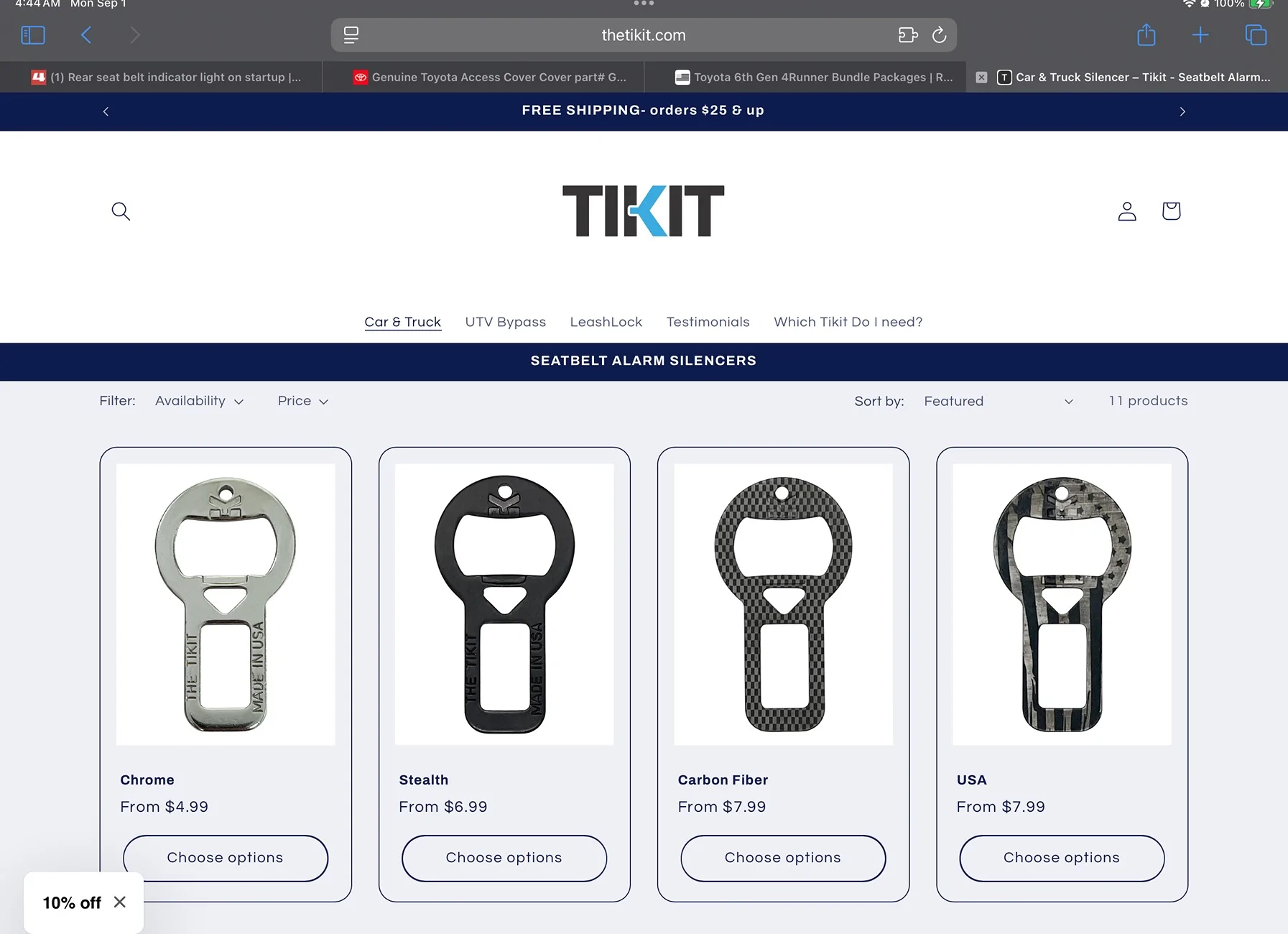 2025 4runner 6th gen Rear seat belt indicator light on startup IMG_1514