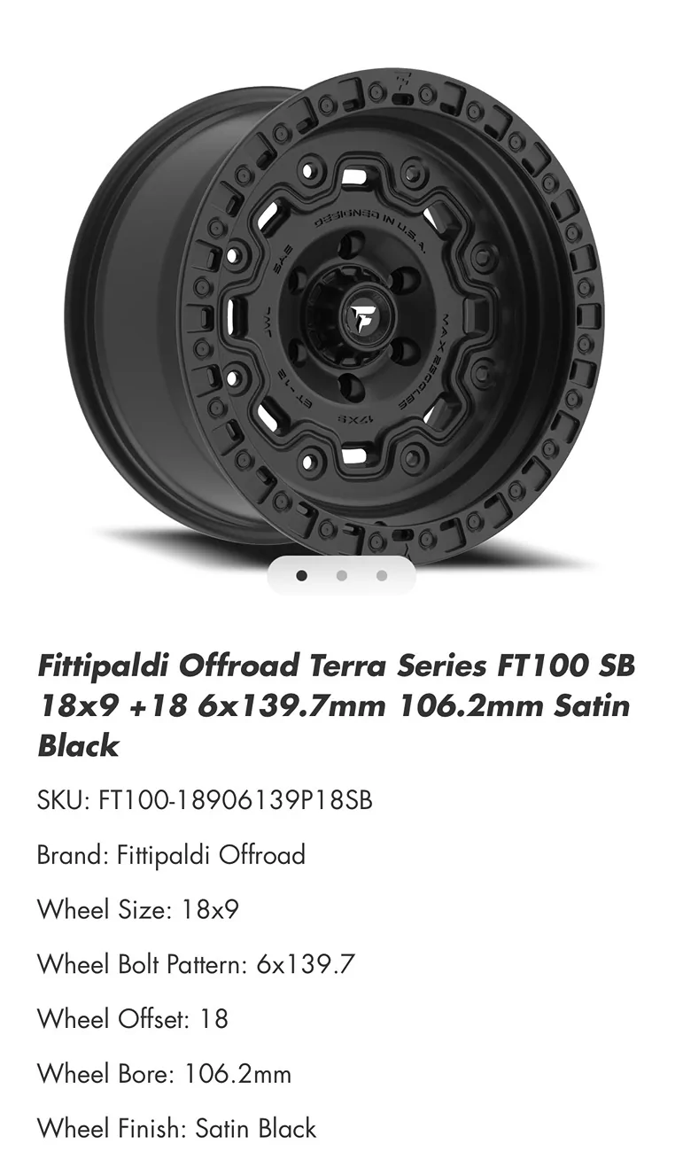 2025 4runner 6th gen 18" Fittipaldi FT100 Black Wheels (+18 offset) on Falken Wildpeak AT3 (285/65/18) IMG_3530