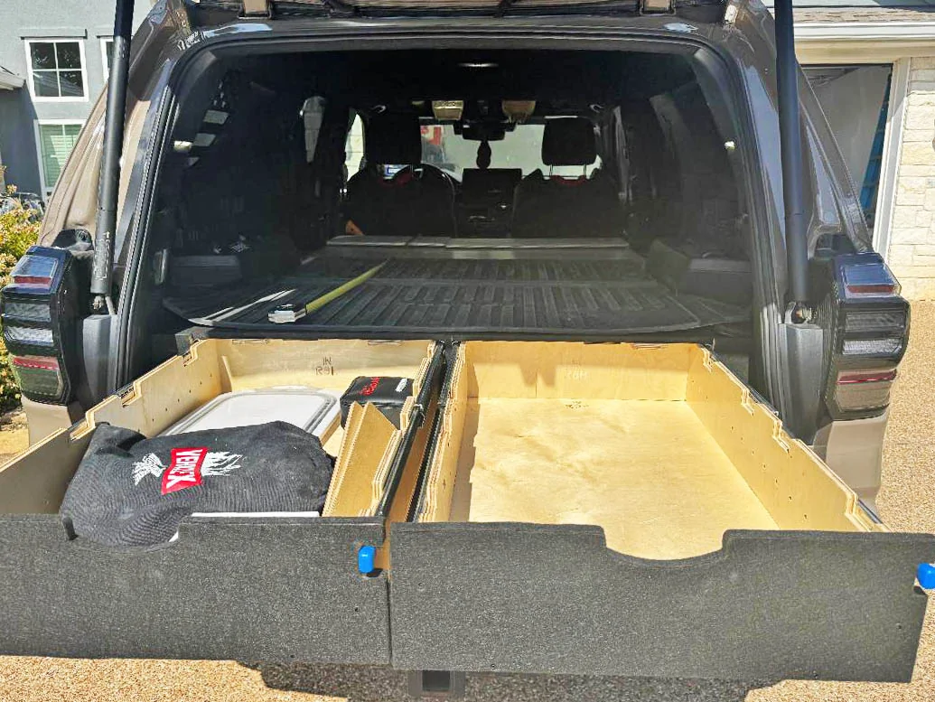 2025 4runner 6th gen Wheelsfeels Sleeping Platform with drawers installed (from Wheels & Feels) 8