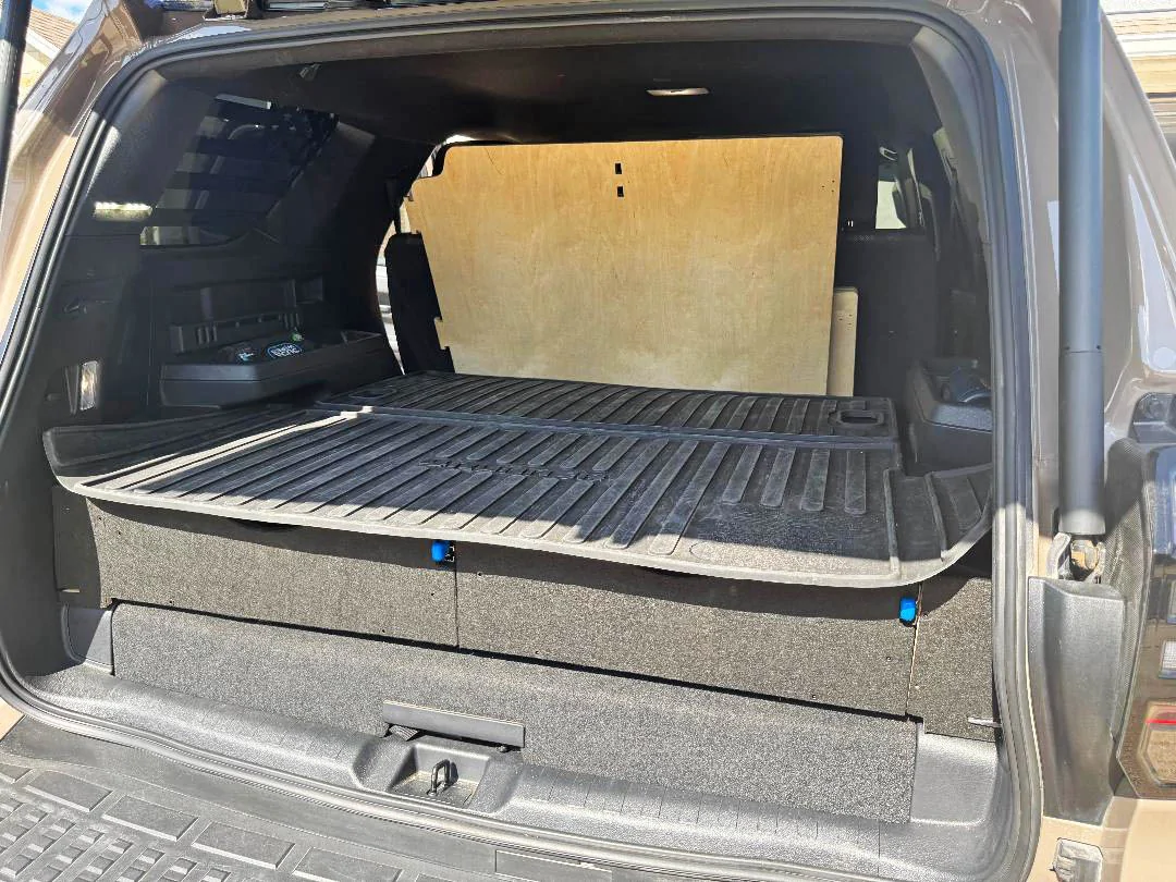 2025 4runner 6th gen Wheelsfeels Sleeping Platform with drawers installed (from Wheels & Feels) 1