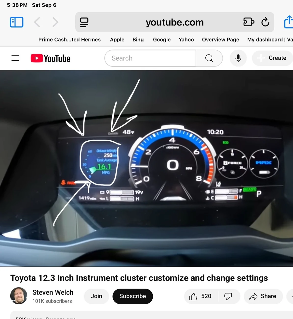 2025 4runner 6th gen 12” Instrument cluster // Can we make this change? IMG_3808