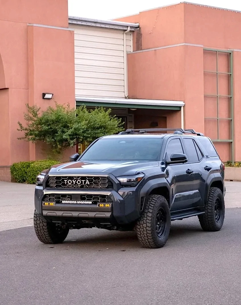 2025 4runner 6th gen Aftermarket Wheels, Bigger Tires, Lift Kits (Compilation) for 2025+ 4Runner 6th Gen -- Add Yours! TRD Pro grill on Off-Road Premium Baja Boss 285:70:17 tires Fifteen52 Turbomac HD Class 17x8