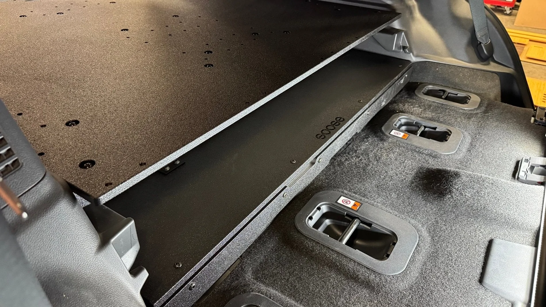 2025 4runner 6th gen Goose Gear Sleeping Platform & Cargo Floor Plate System (for hybrid and non-hybrid models) toyota-4runner-2025-present-6th-gen-hybrid-explore-series-rear-plate-system-9559543