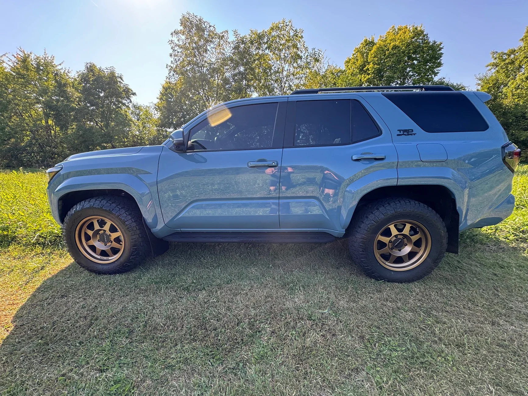 2025 4runner 6th gen Heritage Blue TRD Sport Build: AFE intake & exhaust, Bronze Method 701 +25 offset, Ridge Grappler tires (265/70/18) IMG_2353