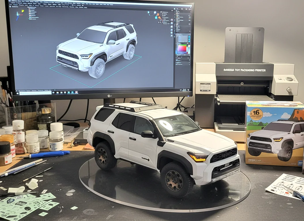 2025 4runner 6th gen Cool AI image of your 4Runner - try this: Gemini AI Trailhunter Ice Ca