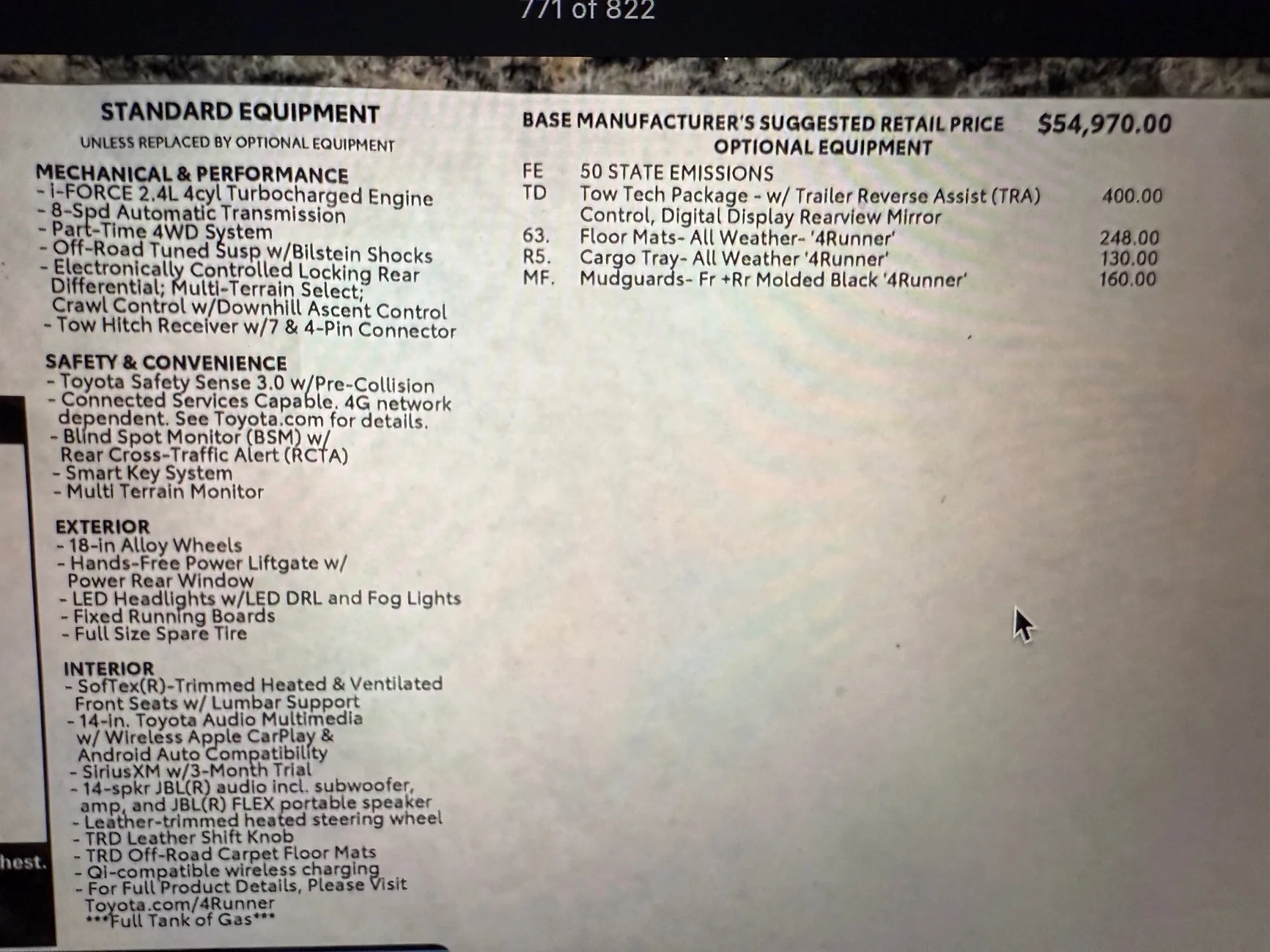2025 4runner 6th gen Load Carrying Capacity Reduced? IMG_0522
