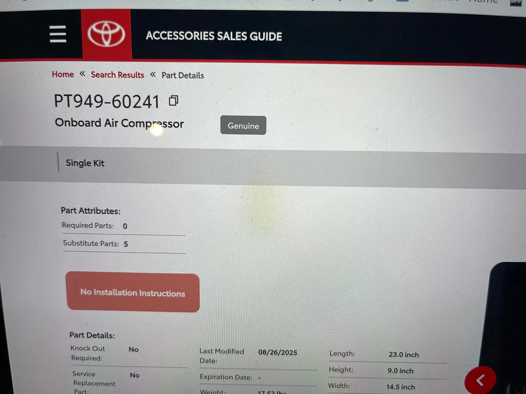 2025 4runner 6th gen Trailhunter Onboard Air Compressor Part Number (HELP NEEDED) IMG_0603