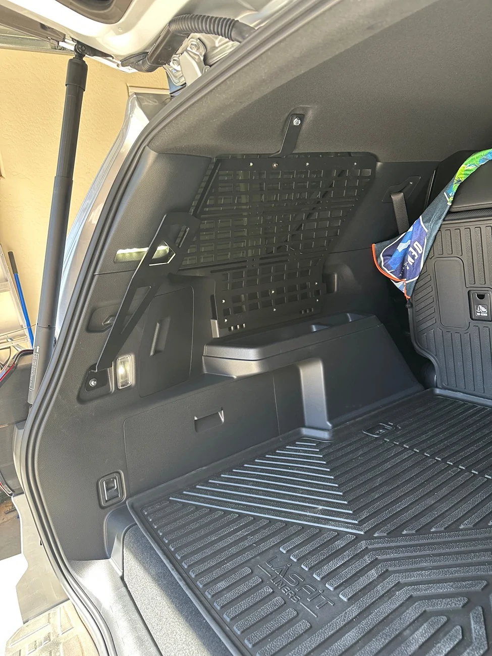 2025 4runner 6th gen Cali Raised Molle panels installed in cargo area IMG_4252