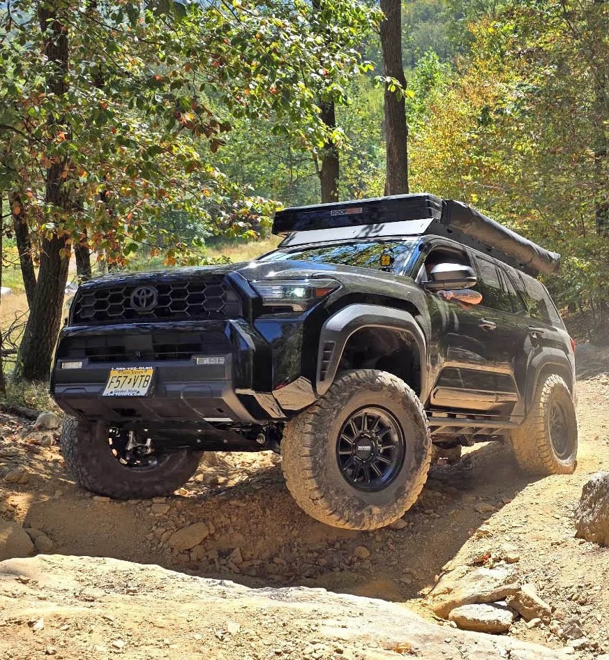 2025 4runner 6th gen 4Runner TRD ORP Build 😮‍💨🥶 - Roofnest RTT, sliders, 3" ReadyLift w/ Falcon Shocks, RIGd swing tire mount, Method +0 offset, 35" KO2, Sherpa rack 546614539_25539248195675349_9047366535561687076_n copy